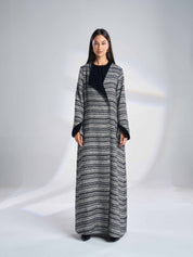 Half Collar Tweed Coat F-05
