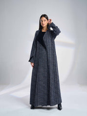 Half Collar Tweed Coat F-05