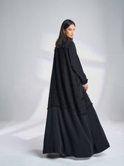 Wool Crepe / Tweed Abaya Coat F-11