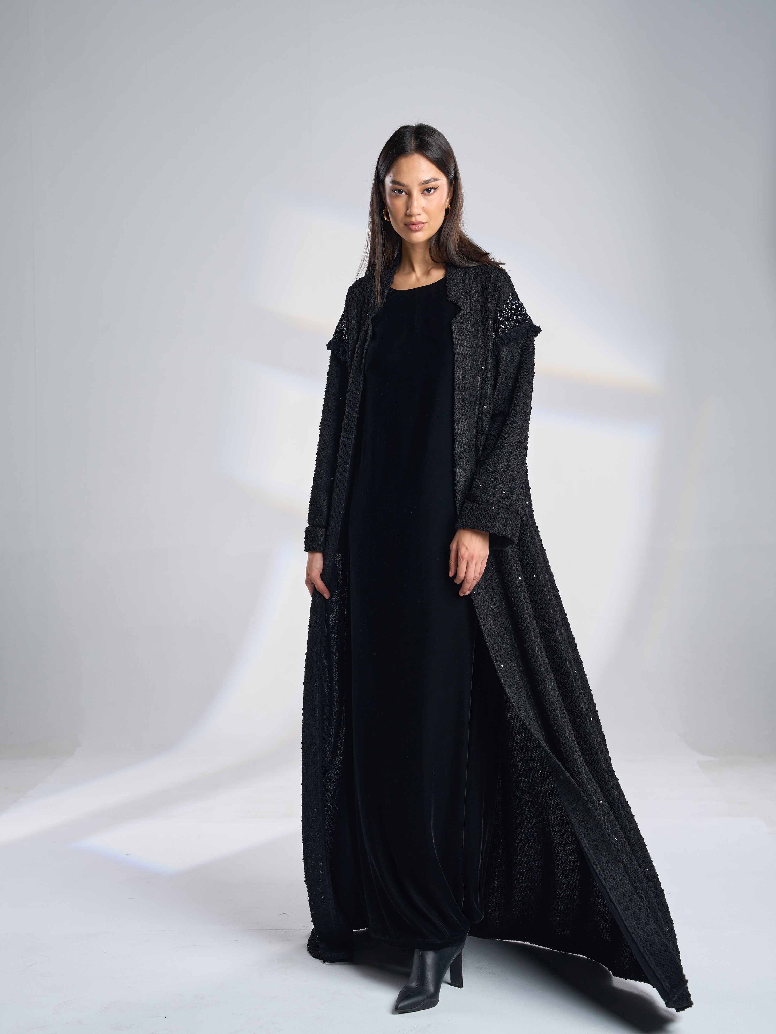 Tweed Abaya Coat F-13