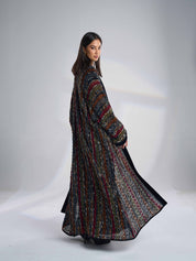 Woven Pattern Abaya F-14