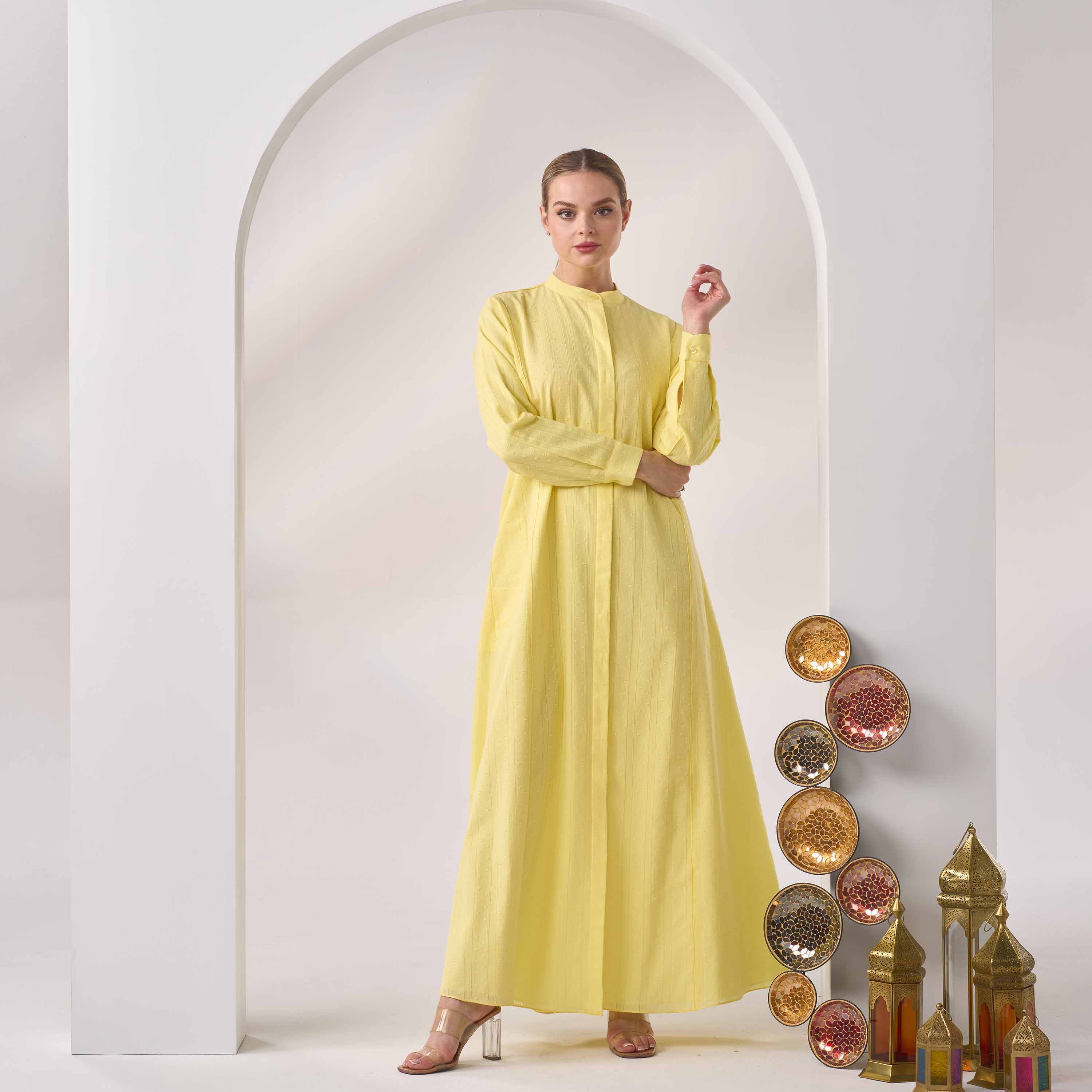 Textured Cotton Kaftan LN-04
