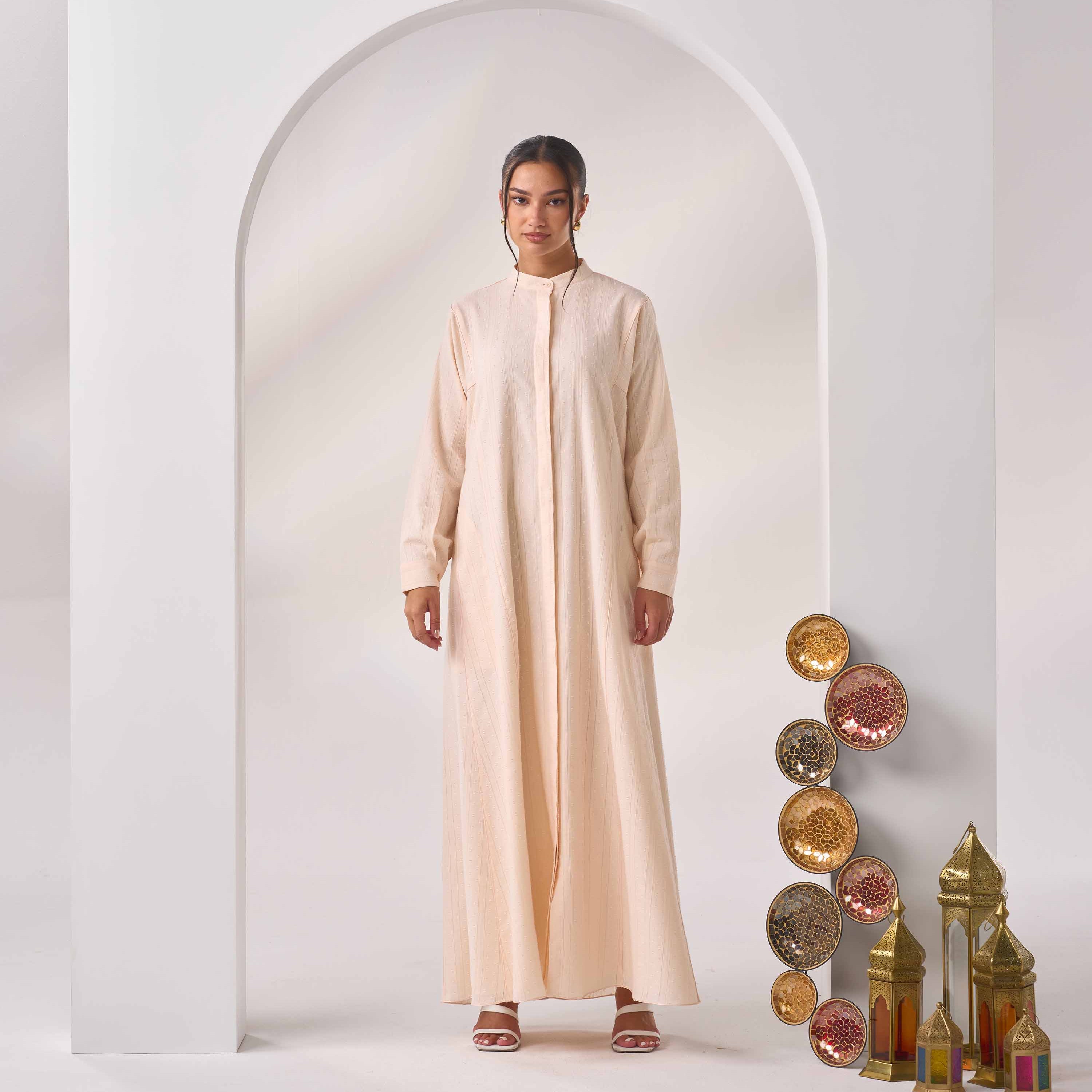 Textured Cotton Kaftan LN-04