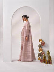 Textured Cotton Abaya Set LN-02