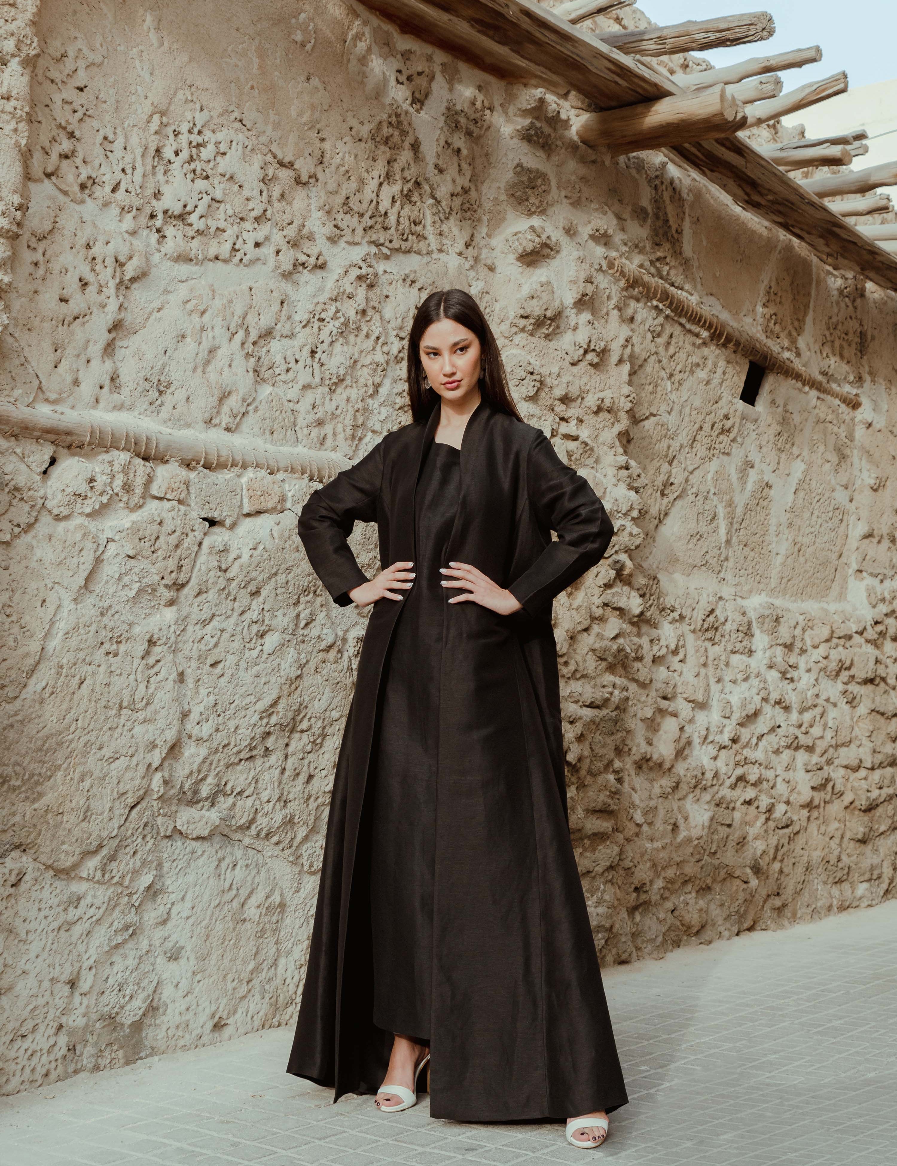 Silk Linen Abaya SD-06