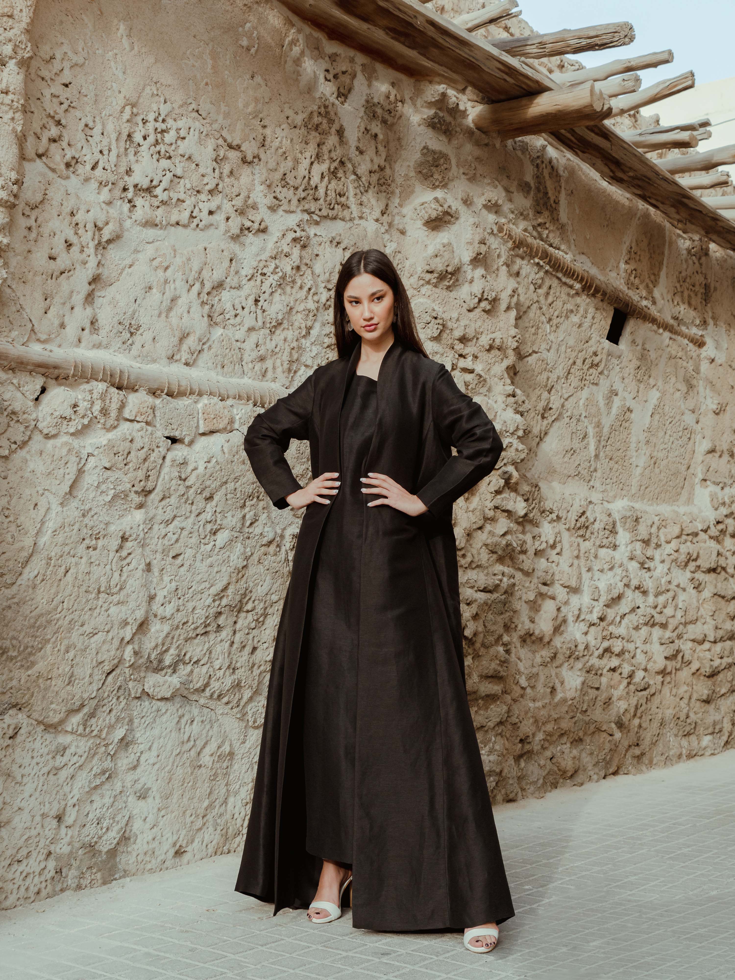 Silk Linen Abaya SD-06