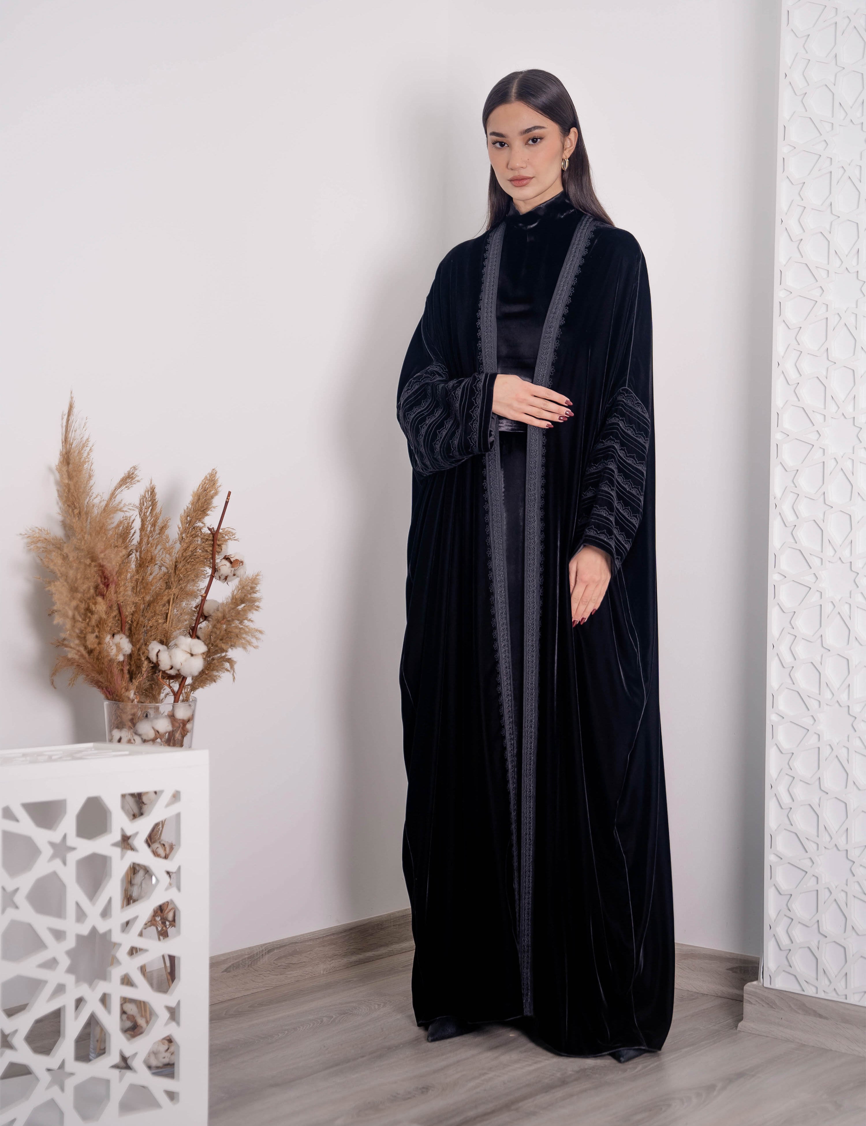 Moroccan Velvet Abaya FV-01