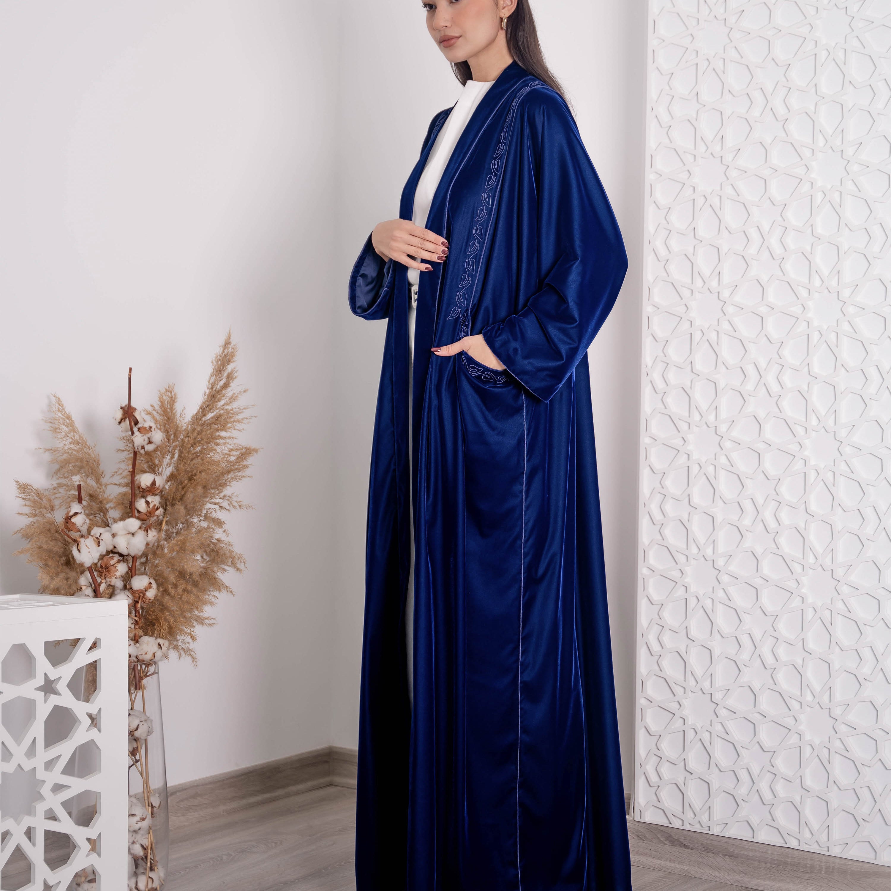 Embroidered Velvet Abaya FV-04