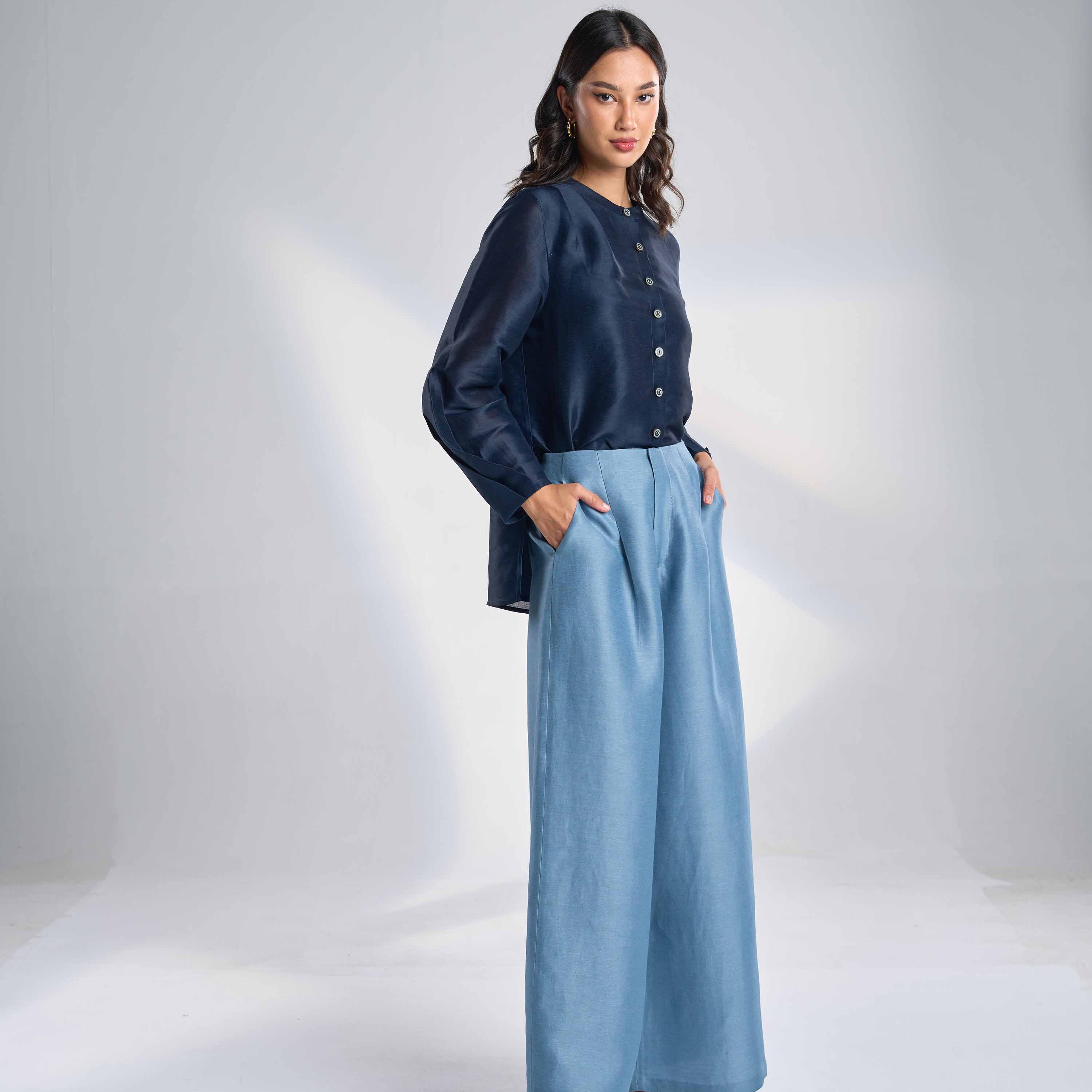 Silk Linen Blouse EL-01