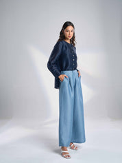 Silk Linen Pants EL-02