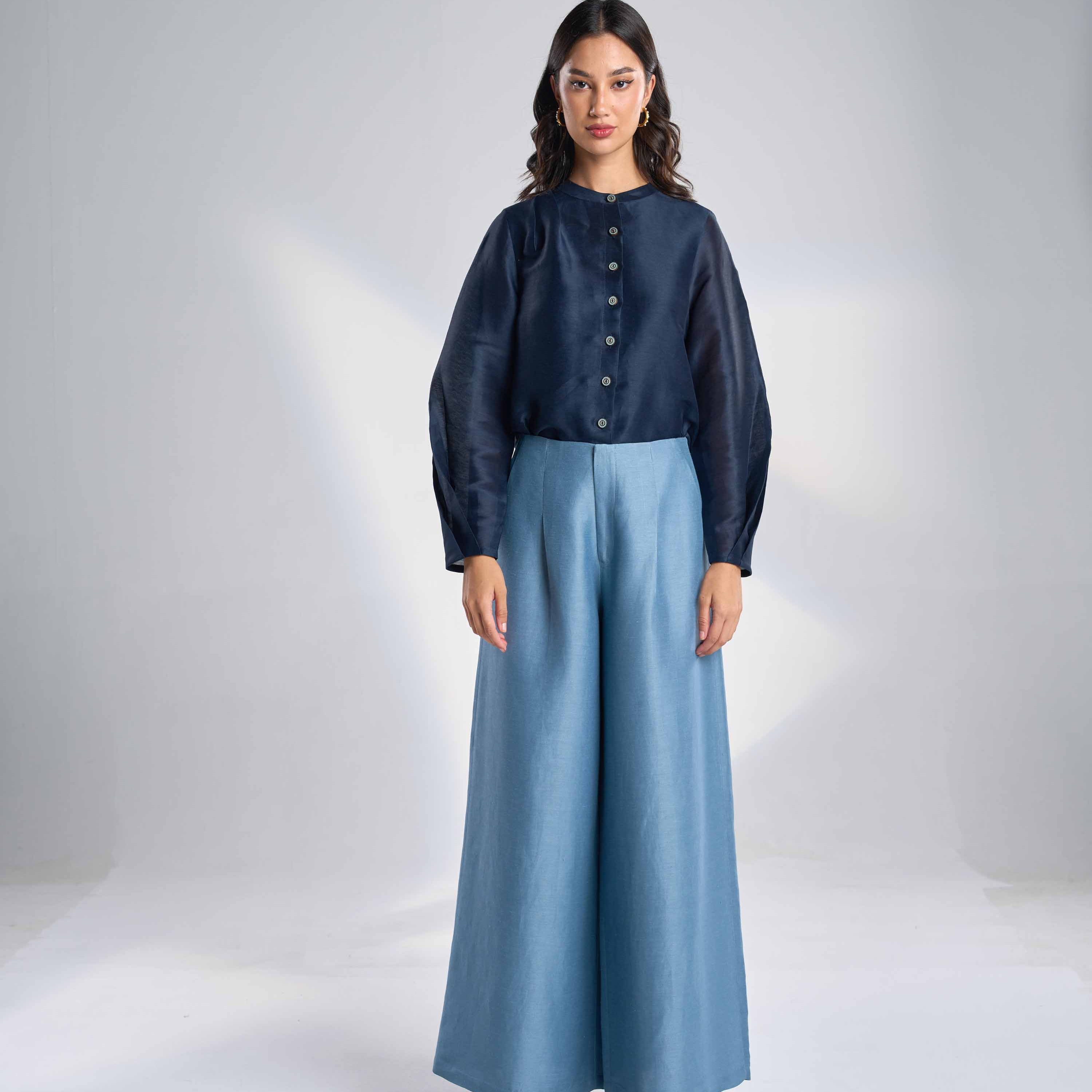 Silk Linen Pants EL-02