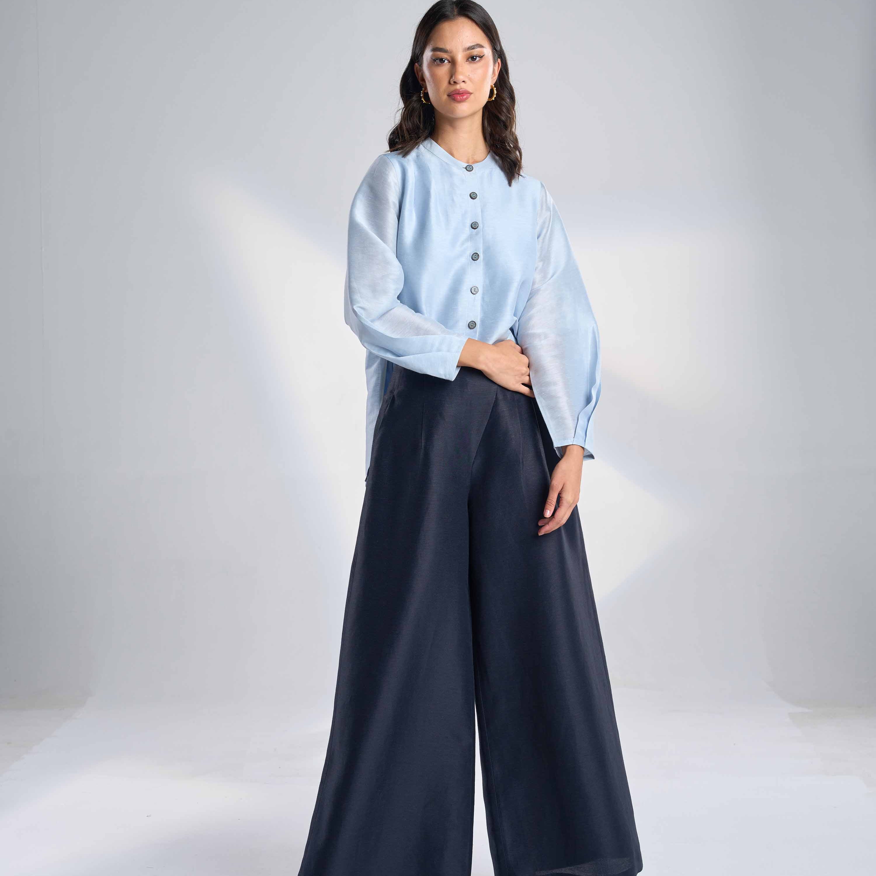 Silk Linen Pants EL-03