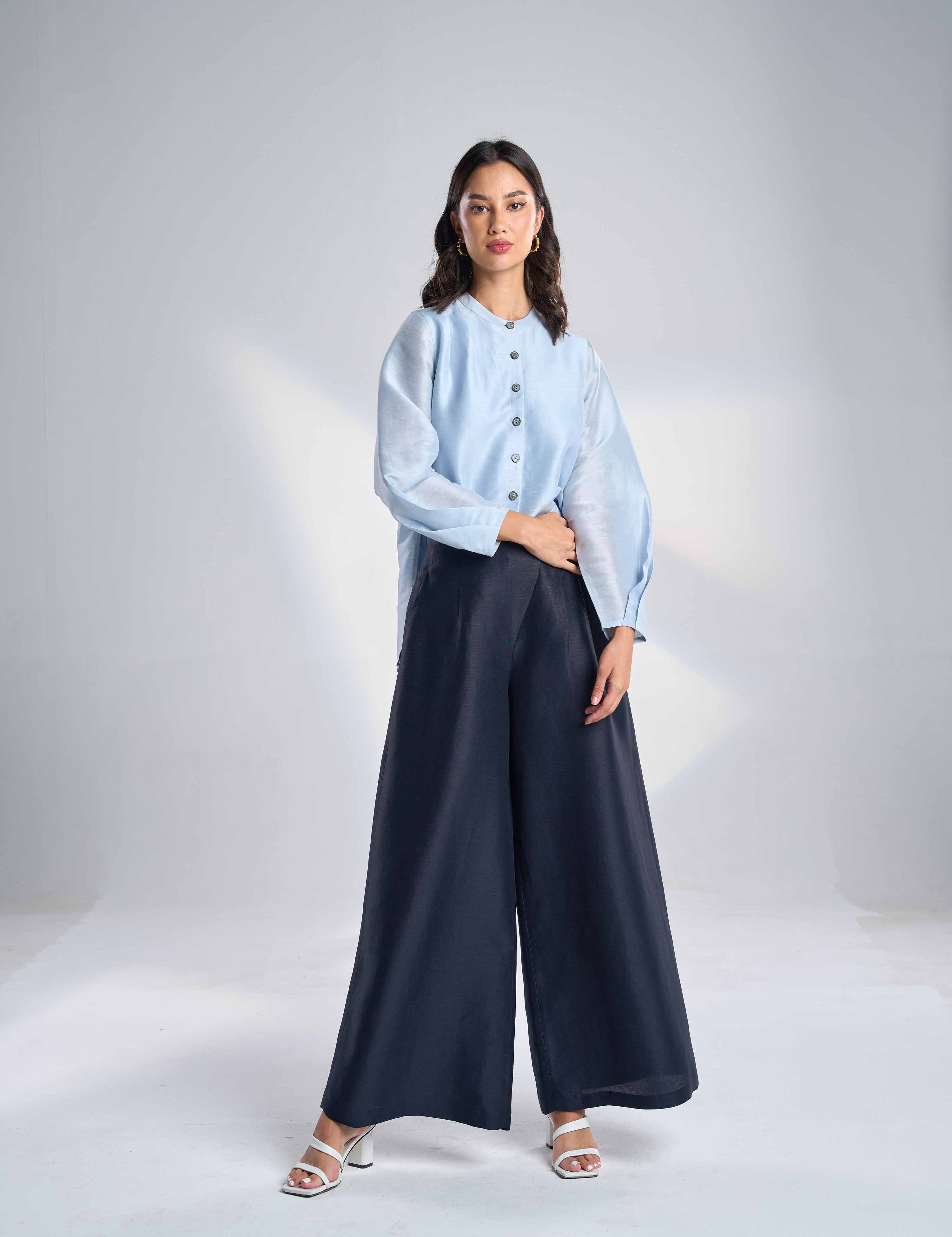 Silk Linen Pants EL-03