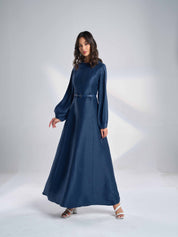 Silk Linen Maxi Dress EL-09