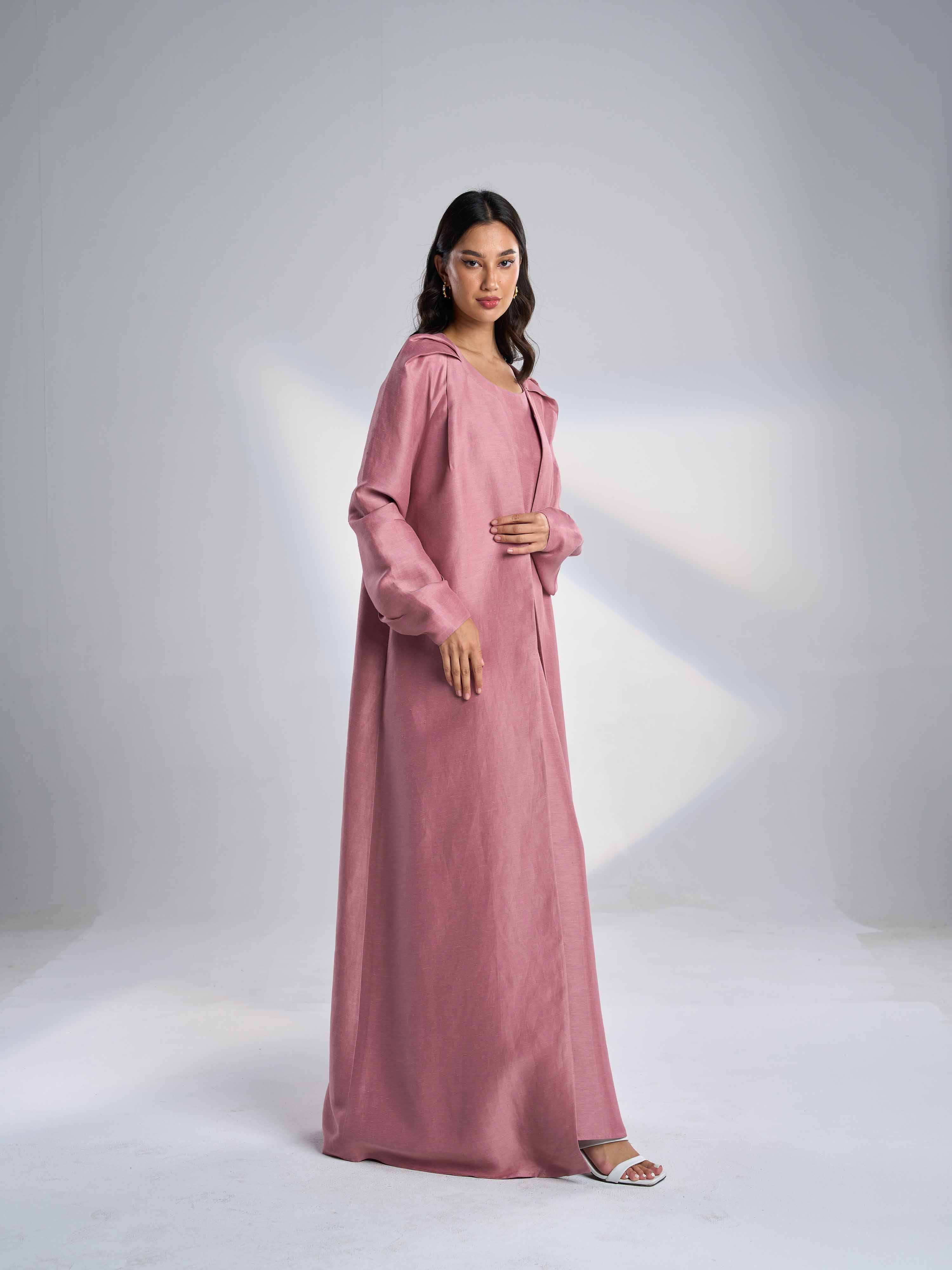 Silk Linen Abaya EL-11