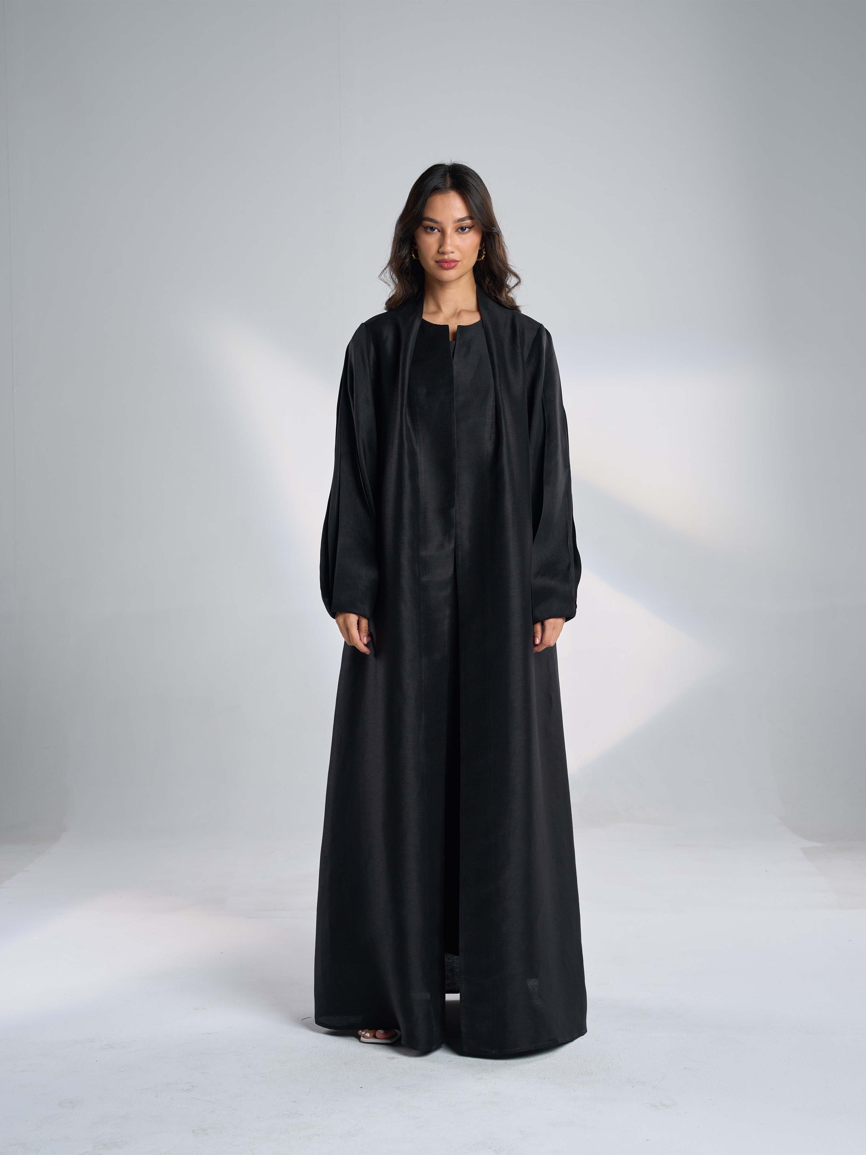 Silk Linen Abaya Gown EL-19