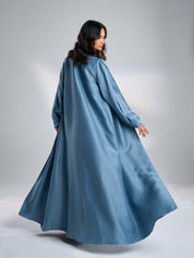 Silk Linen Abaya Gown EL-19