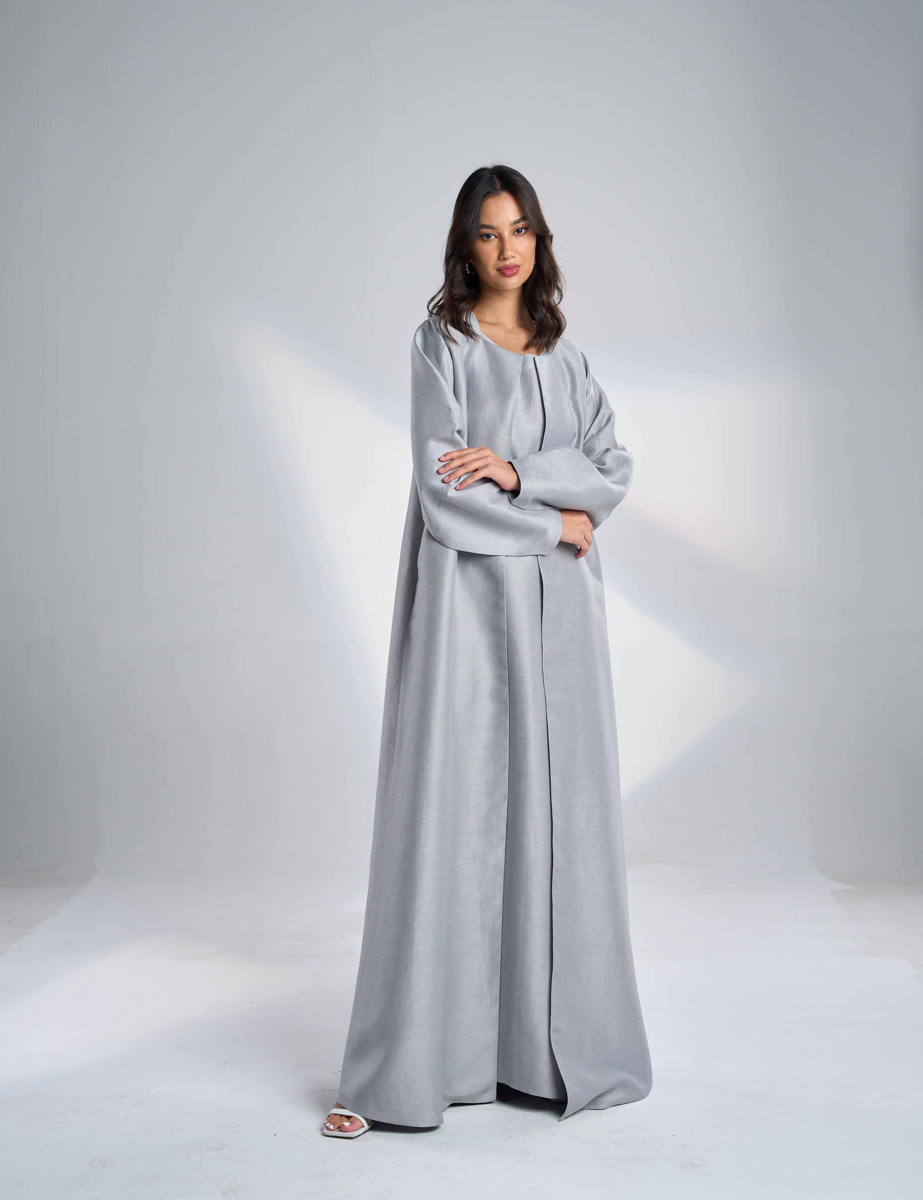 Silk Linen Abaya EL-22