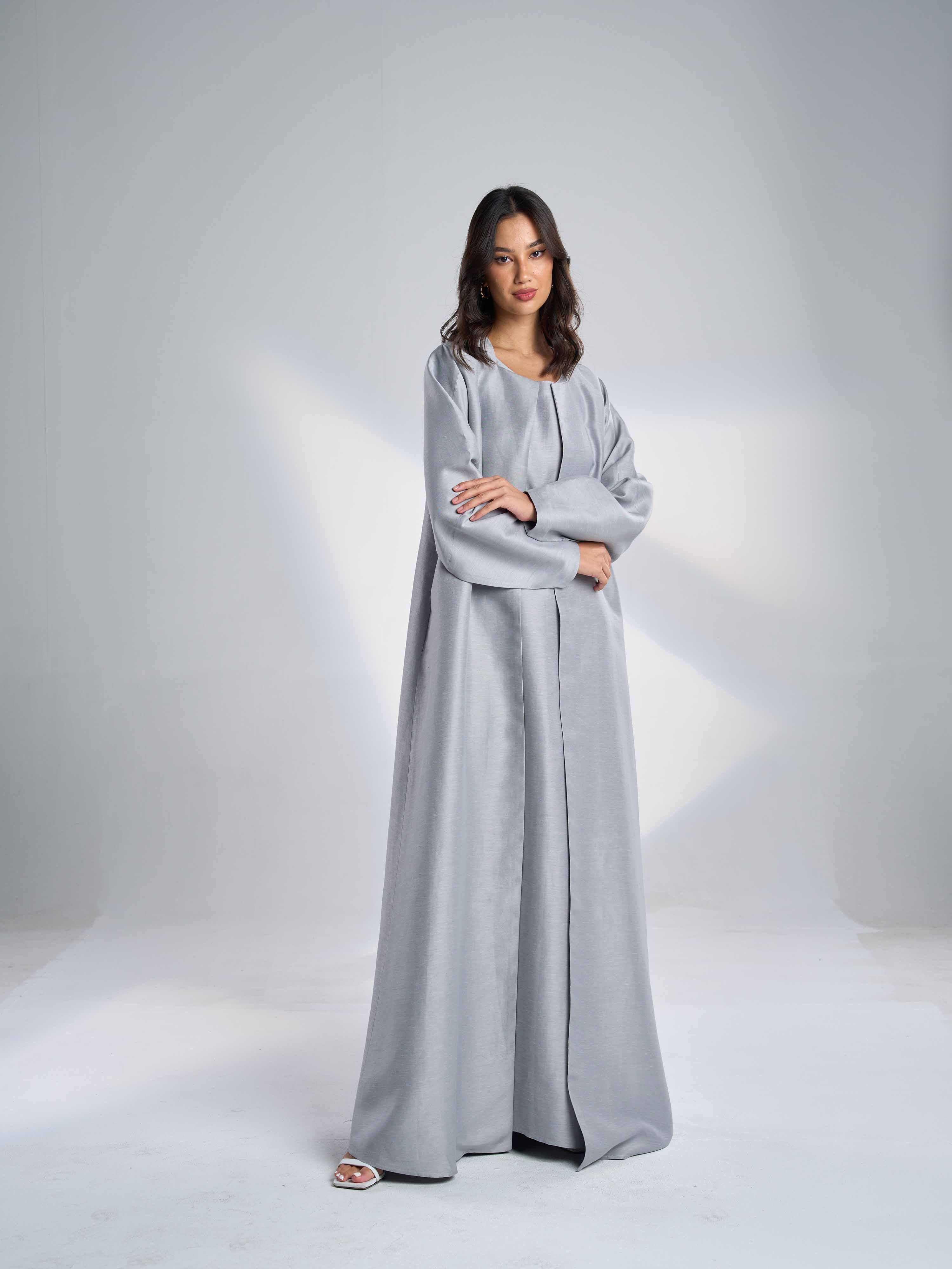 Silk Linen Abaya EL-22