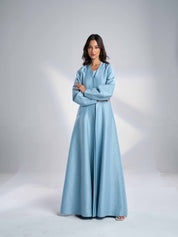 Silk Linen Abaya Gown EL-25