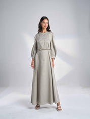 Silk Linen Maxi dress EL-30