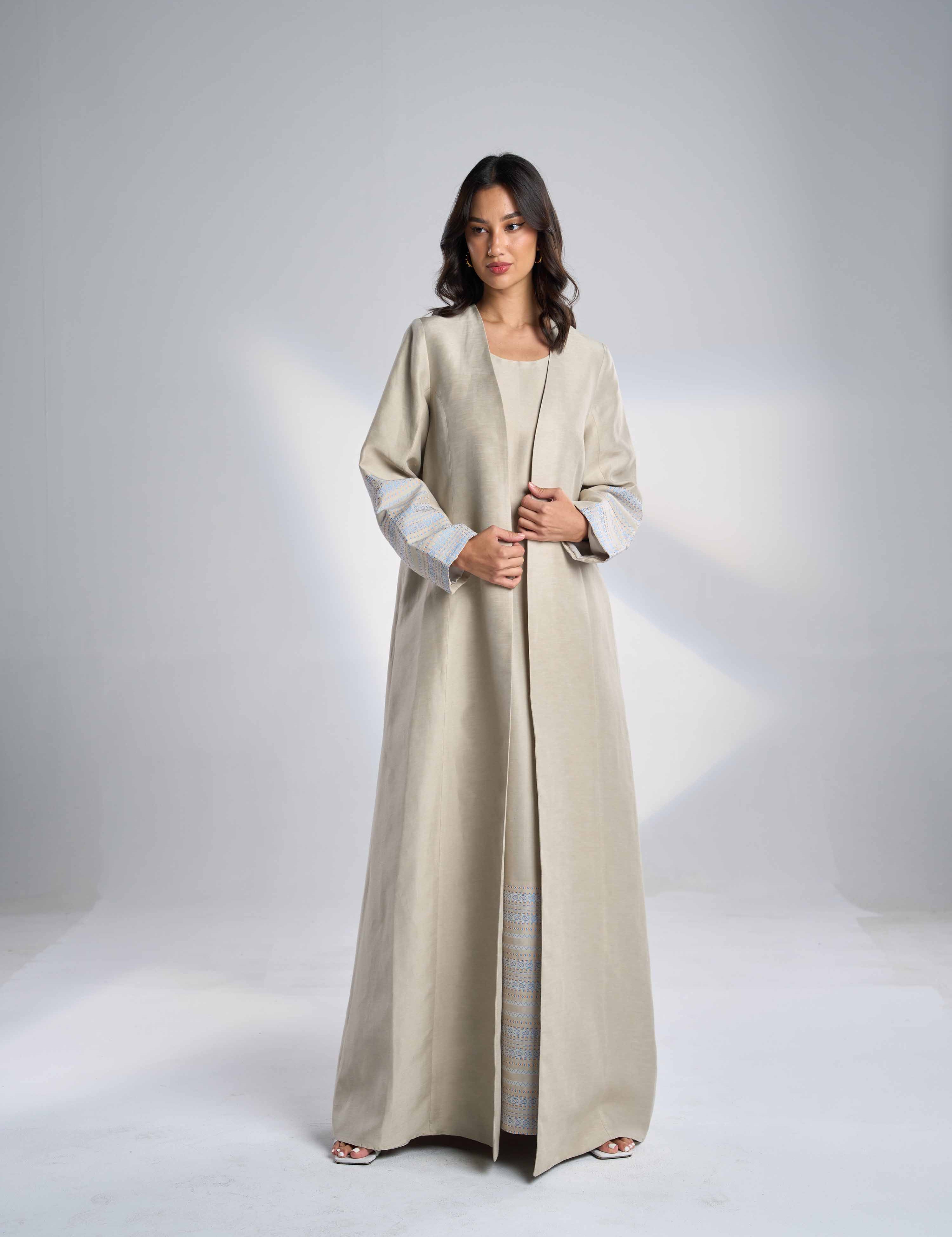 Silk Linen Abaya EL-32