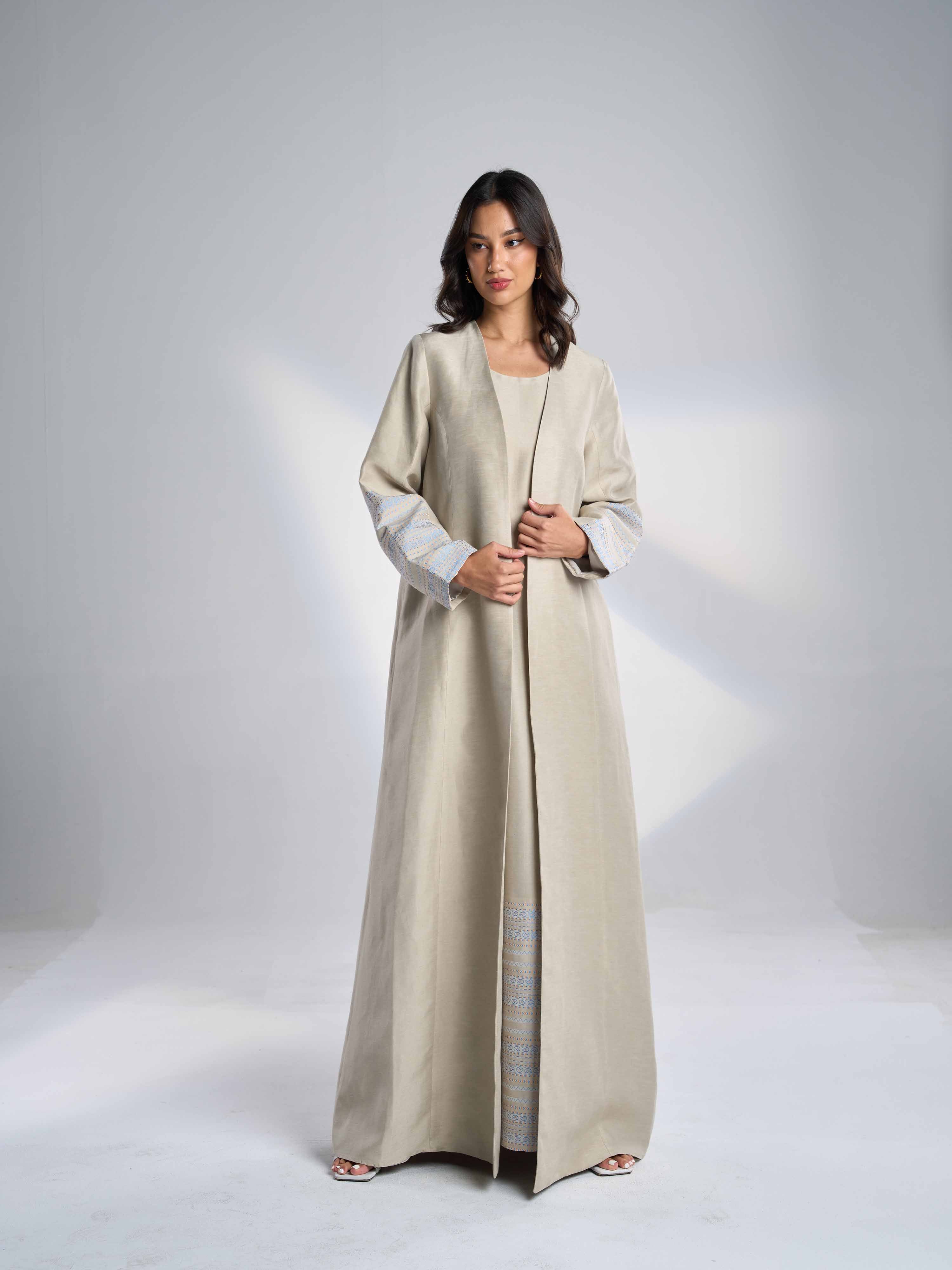 Silk Linen Abaya EL-32