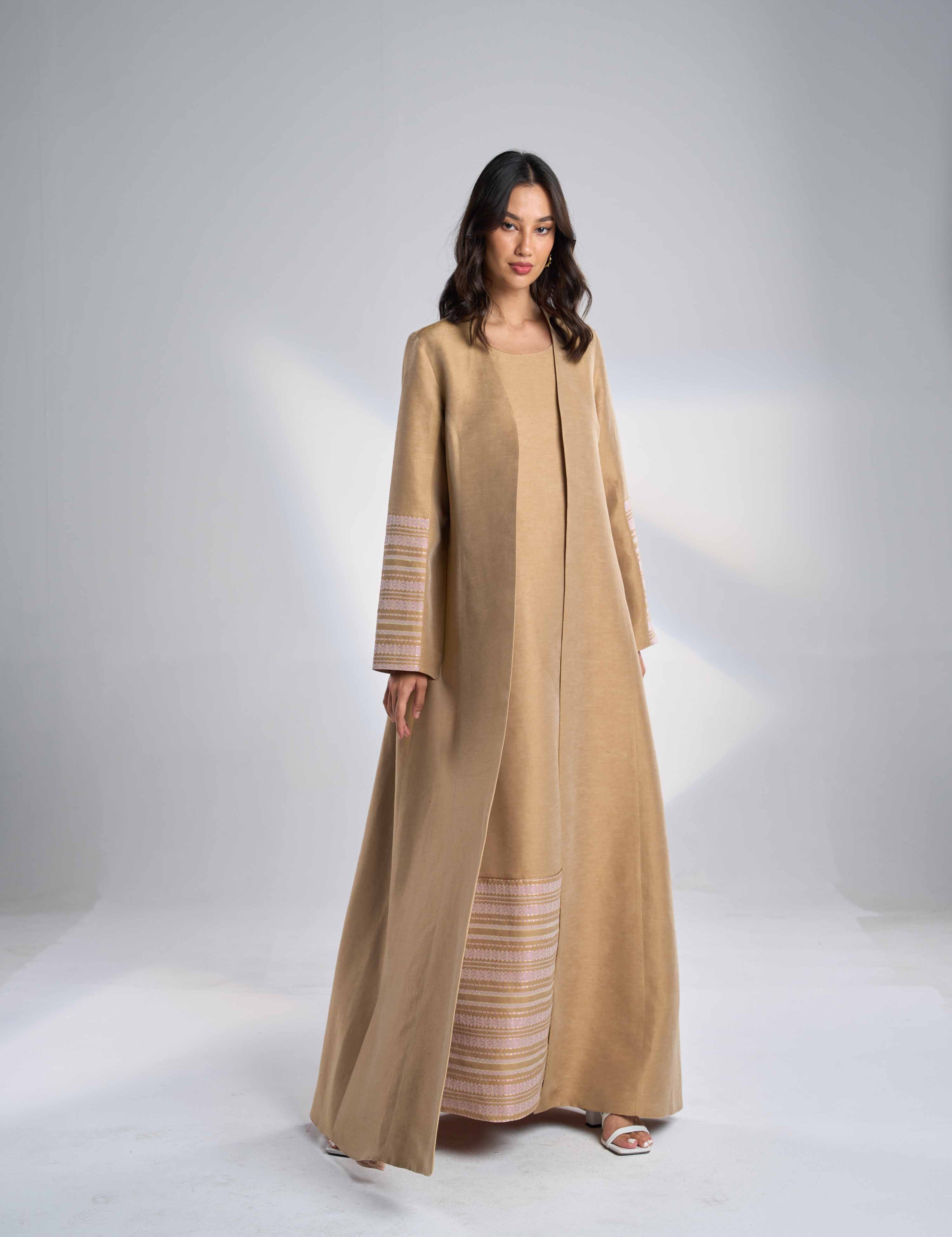 Silk Linen Abaya EL-32