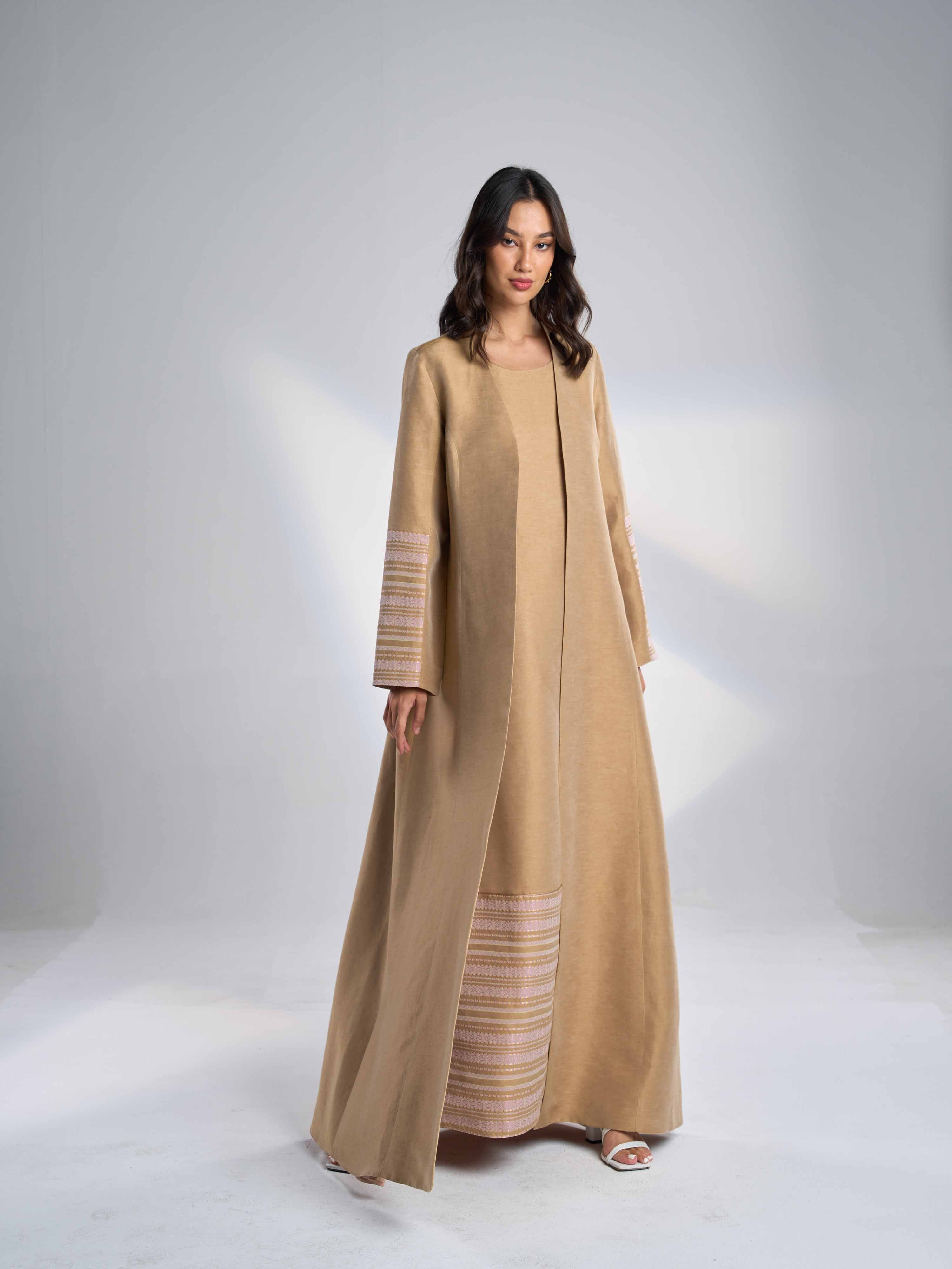 Silk Linen Abaya EL-32