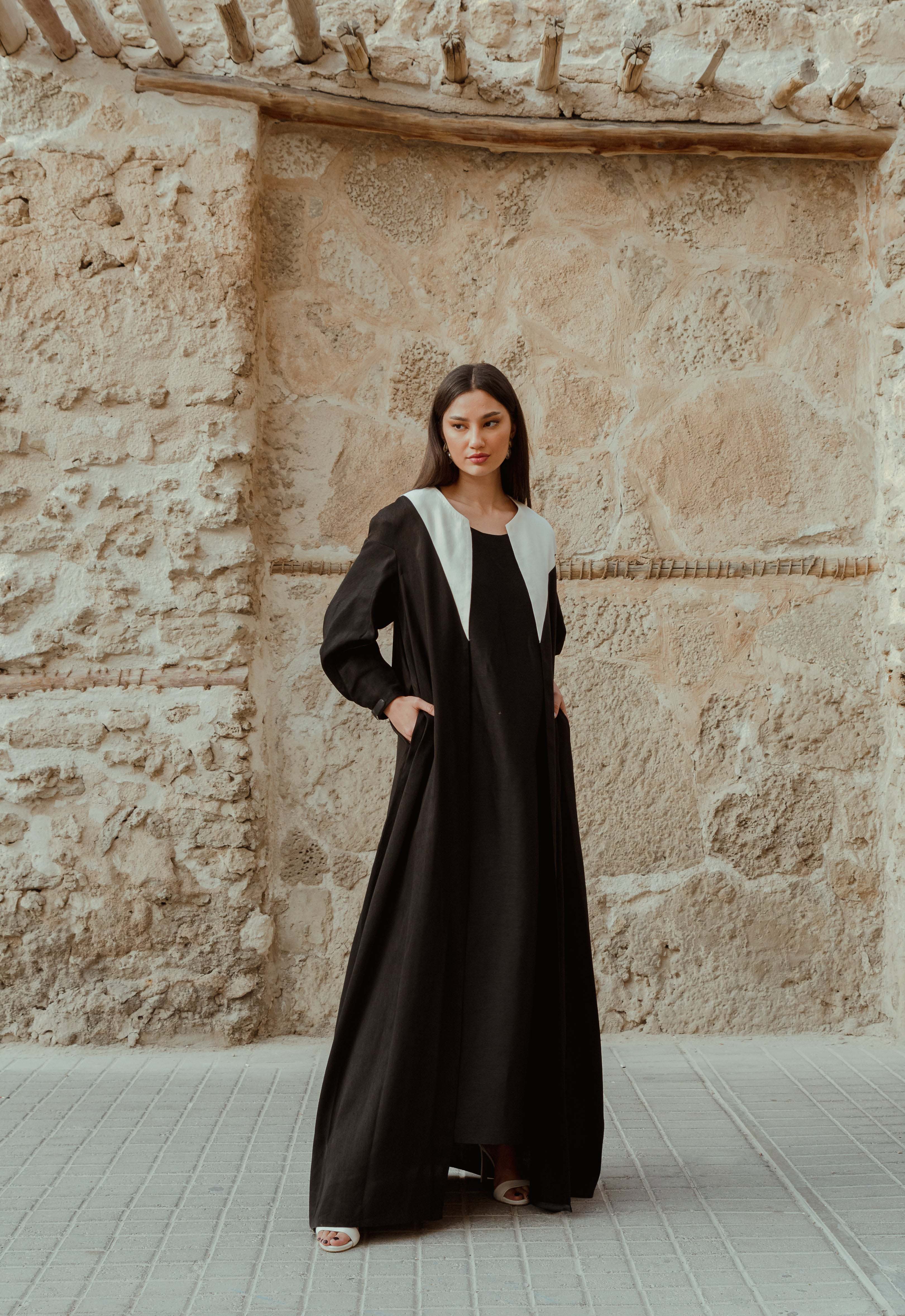 Silk Linen Abaya SD-13